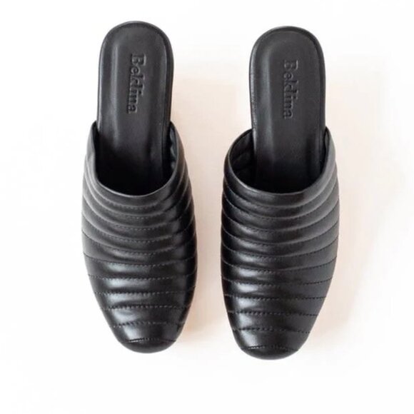 Beklina Black Ribbed Clog size 8 - Picture 1 of 6